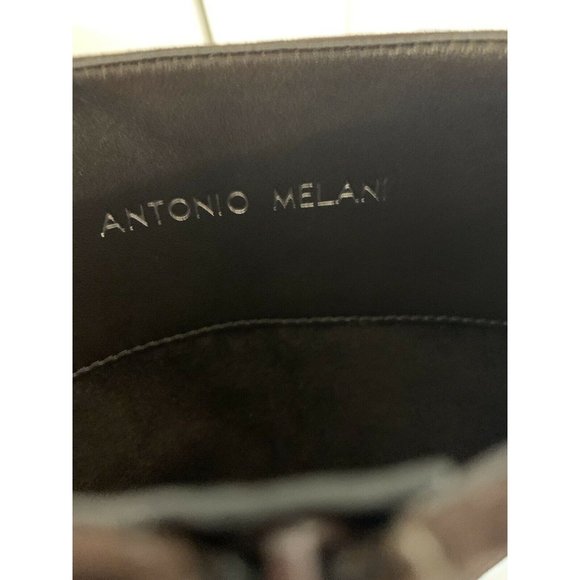 ANTONIO MELANI BOOTS BROWN LEATHER ZIPPER SIZE 7.5 M US WOMEN'S - Picture 7 of 12